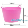 plastic circle storage customized laudry basket, Home Storage Plastic storage laudry basket